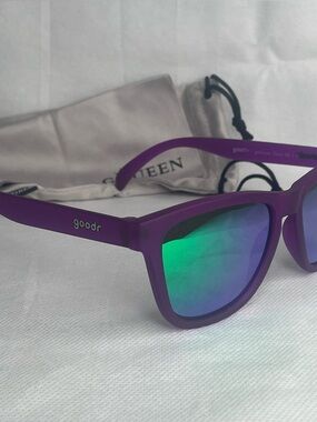 goodr OG Frame “Gardening With A Kraken” Sunglasses Active Purple w Rainbow Lens